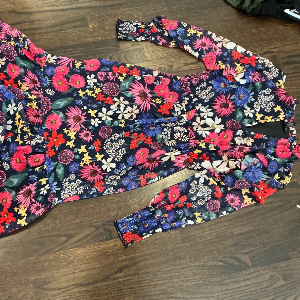 AQUA FLORAL MAXI DRESS